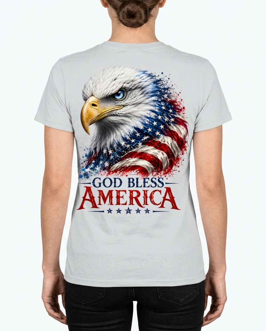 USA 250th Anniversary Eagle Unisex Cotton V-Neck Tee, sizes XS - 3XL