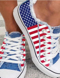 USA 250th Anniversary Ladies Canvas Sneakers –Americana Style, US sizes: 5 -10.5