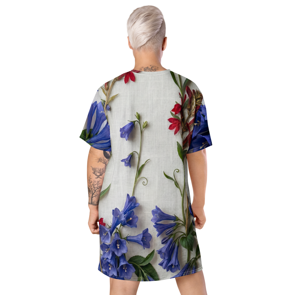Americana's 250th Pressed Flowers Cotton T-shirt Dress, all sizes:  2XS - 6XL