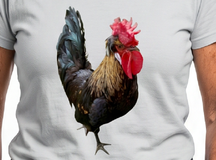 Rooster: "I SEE YOU" Unisex Cotton V-Neck Tee, sizes XS - 3XL